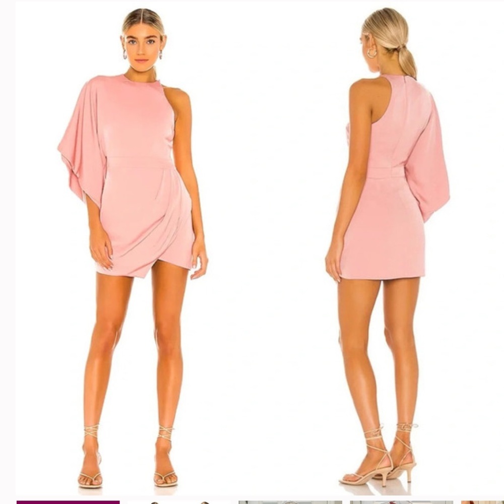 Michael Costello x Revolve One Shoulder Dress